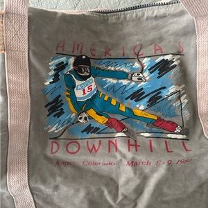 Rare Vintage Aspen 1987 America's Downhill Duffel Bag